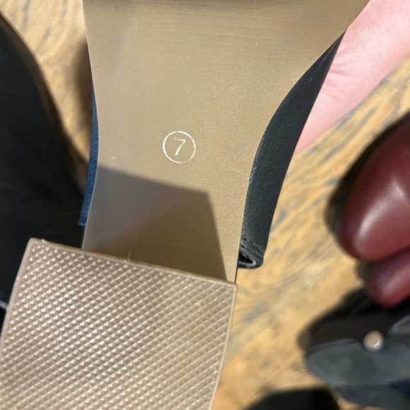 🖤 Misk Black Peep-Toe Heeled Sandals – MISK – Size 7 - Picture 5 of 9